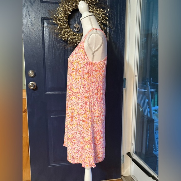 LOFT Vibrant Mini Dress with Crisscross back NWOT size Small - Picture 9 of 14